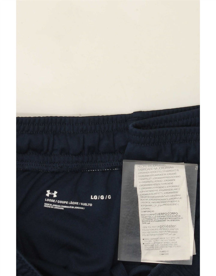 Pantaloni scurți sport grafic Under Armour pentru bărbați, mari, albastru, poliester