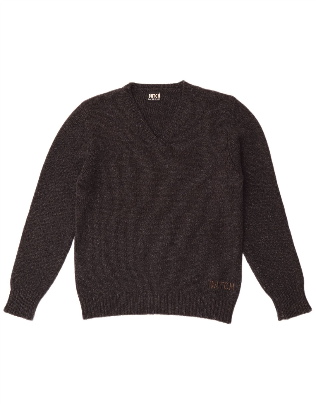Pulover cu decolteu în V Datch pentru femei UK 18 XL Poliester gri