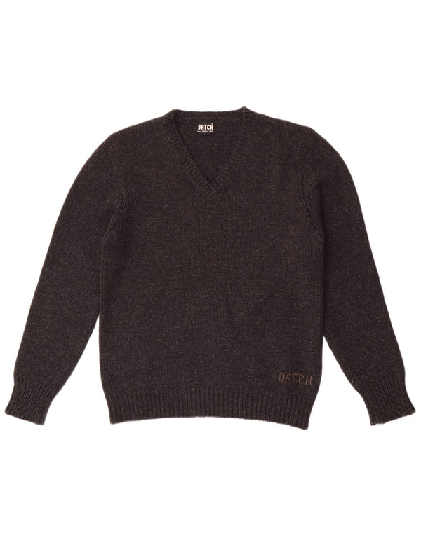 Pulover cu decolteu în V Datch pentru femei UK 18 XL Poliester gri