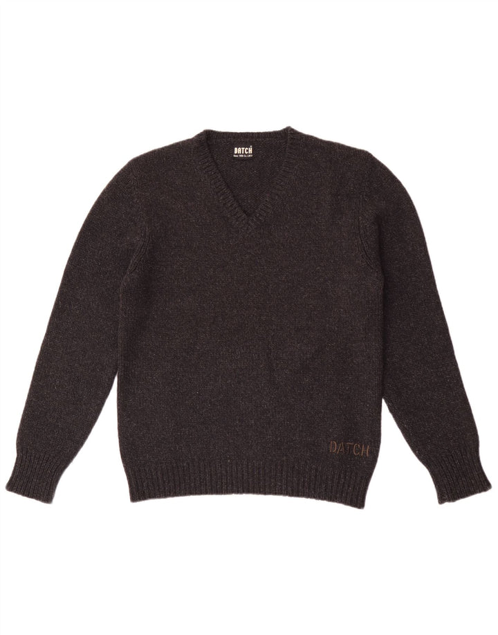 Pulover cu decolteu în V Datch pentru femei UK 18 XL Poliester gri