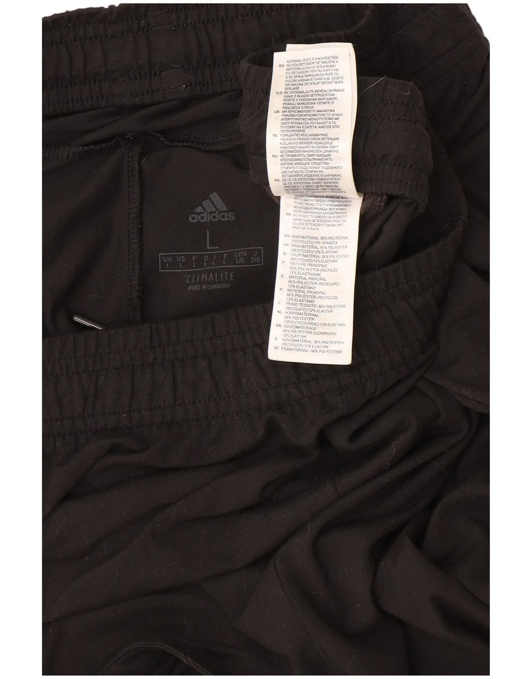 Pantaloni scurți sport pentru bărbați Adidas Climalite, mari, negru, poliester