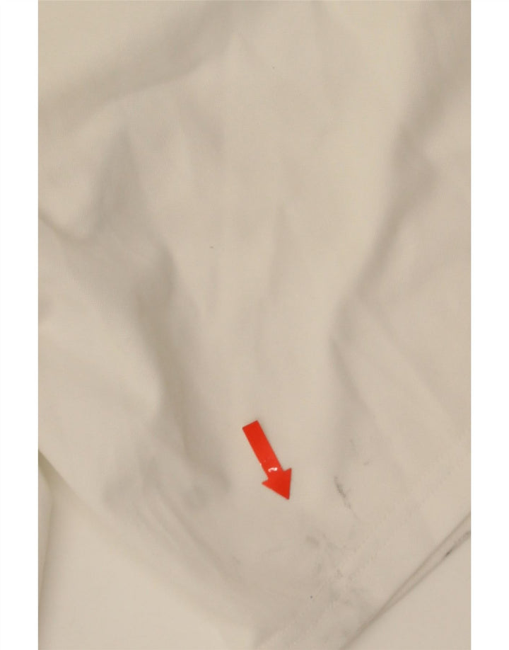 Pantaloni scurți sport pentru bărbați Adidas Climalite, poliester alb mic