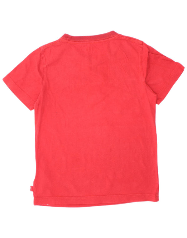 Tricou grafic Levi's pentru baieti Top 5-6 ani bumbac rosu
