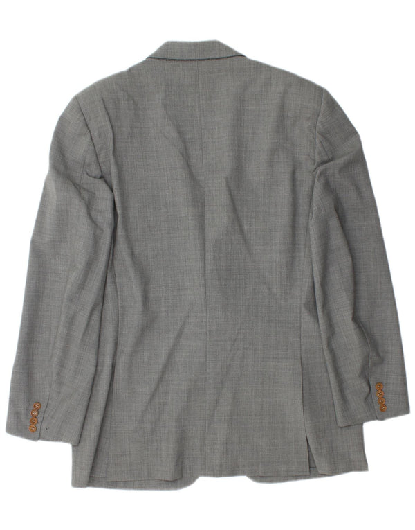 Jachetă LANVIN pentru bărbați cu 2 nasturi IT 54 2XL Lână virgină gri