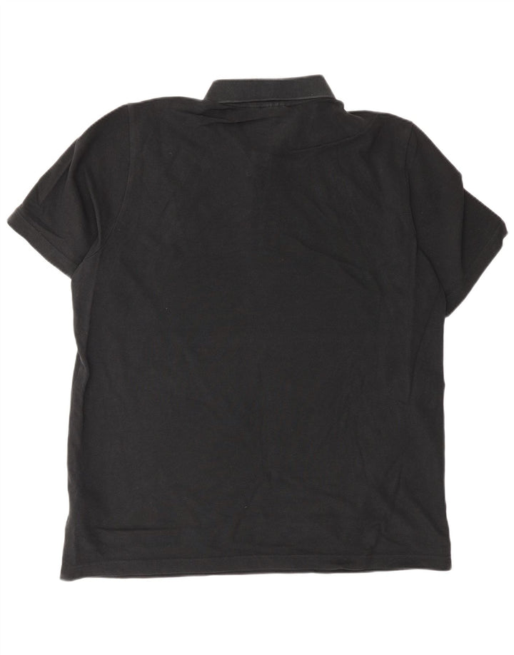 Tricou polo Adidas pentru bărbați, bumbac mediu negru