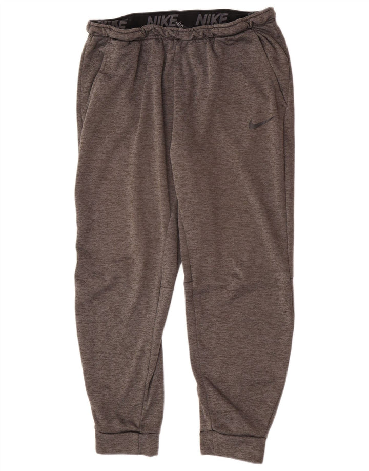 Pantaloni de trening Nike Dri Fit pentru bărbați Pantaloni de jogging XL Gri poliester cu pături