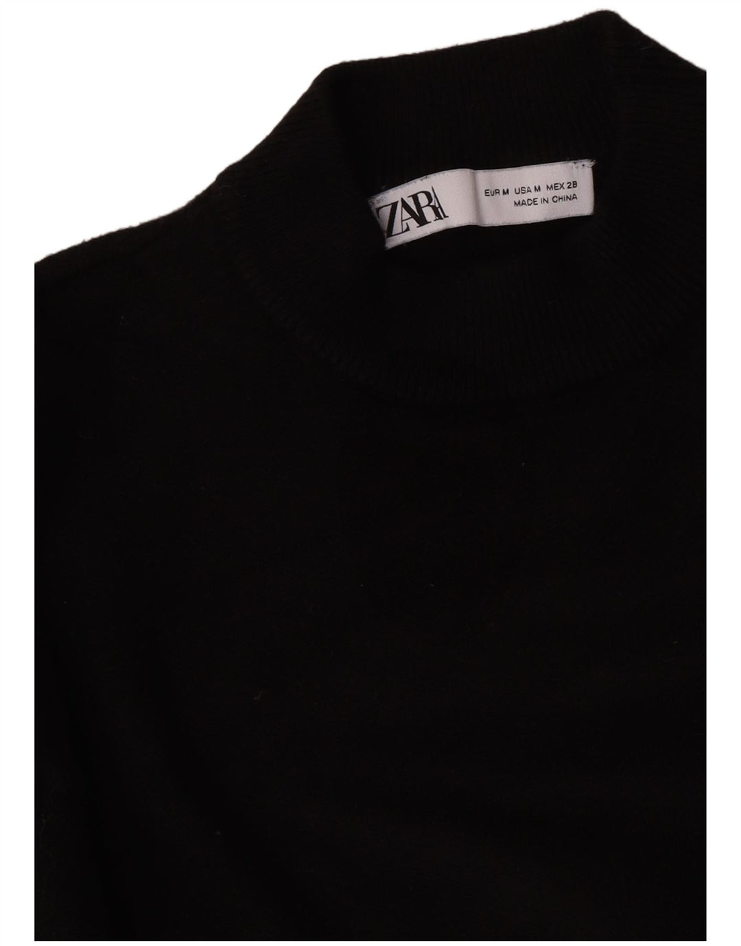 Pulover pentru femei cu gât țestoasă Zara UK 12 Medium Negru