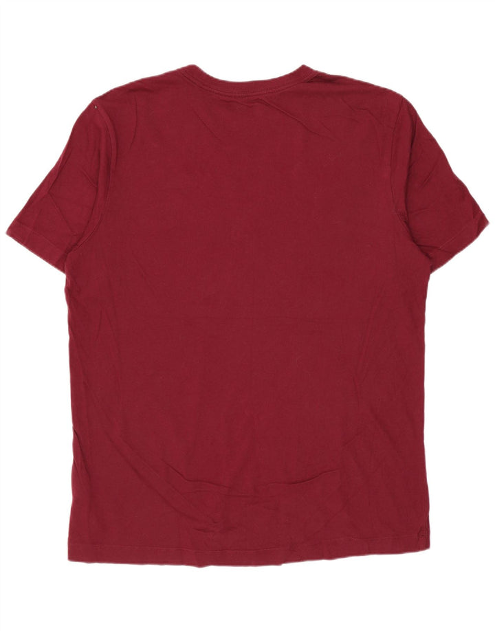 Tricou grafic pentru bărbați NIKE Top Medium Burgundy Bumbac