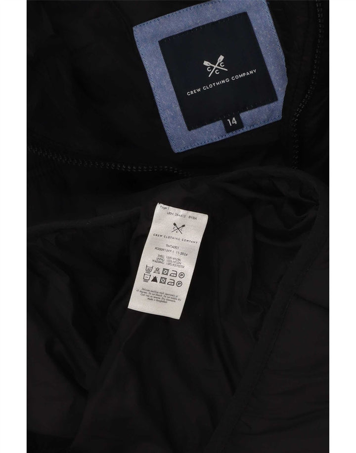 Crew Clothing Gilet căptușit pentru femei UK 14 Poliester negru mare