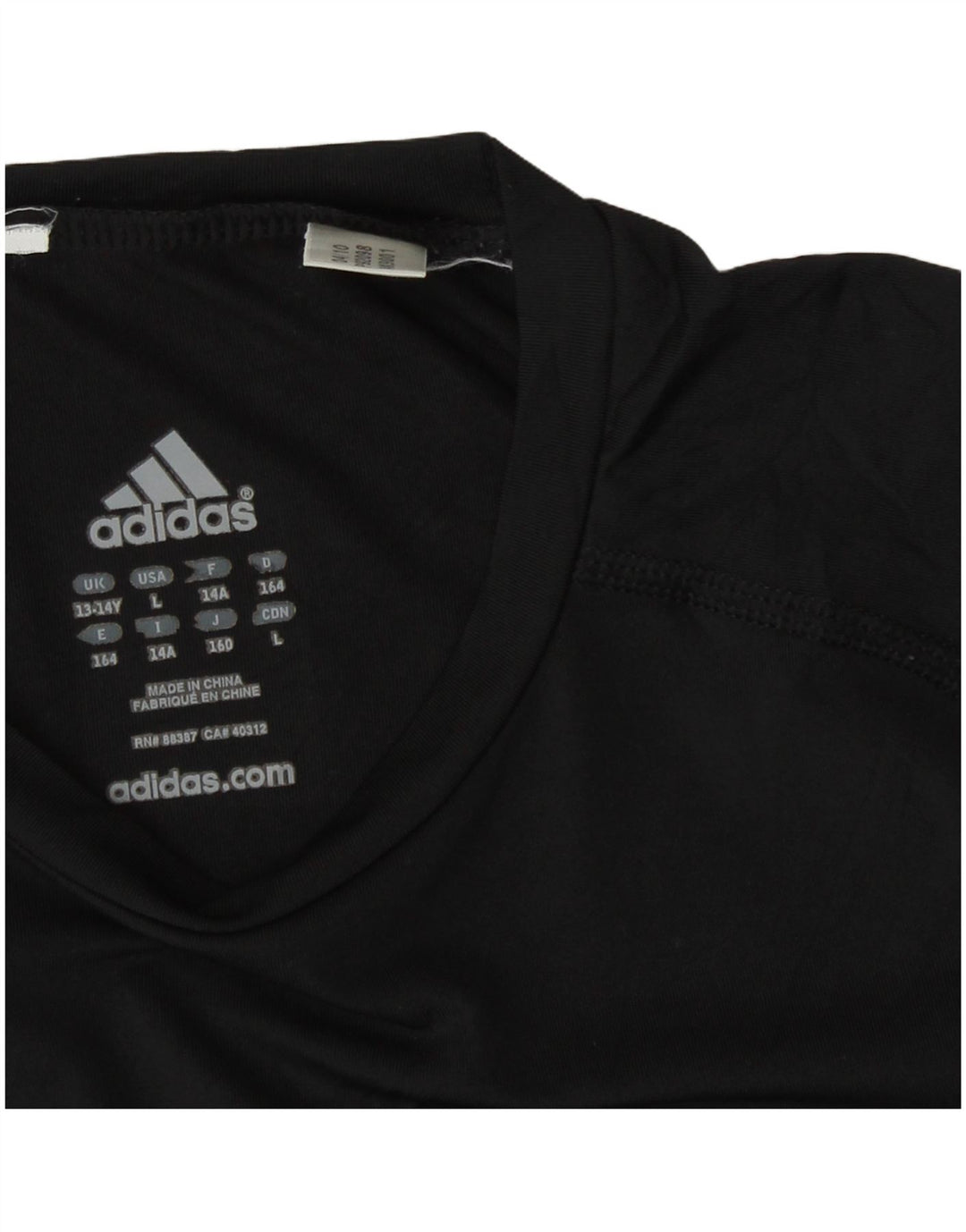 Tricou Băieți Adidas Top 13-14 Ani Negru