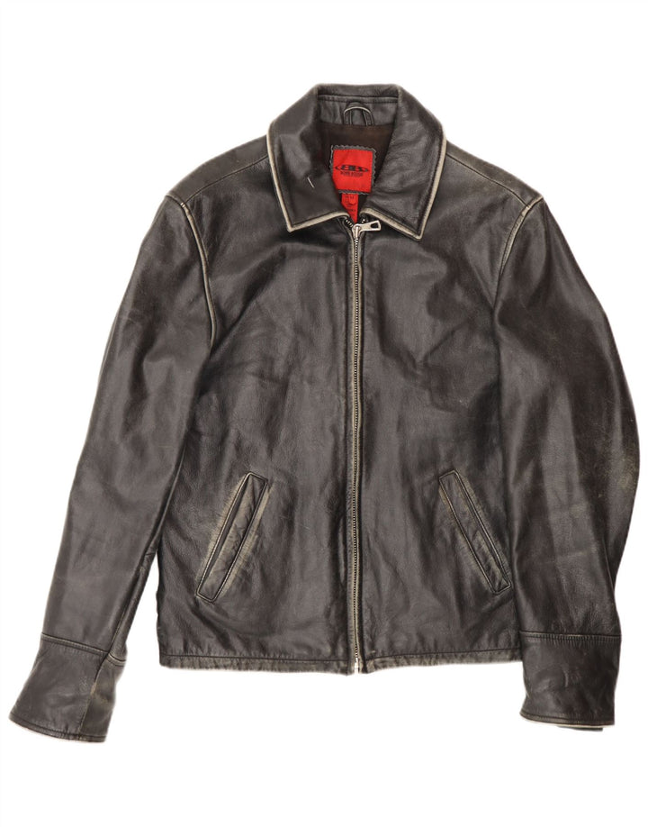 Bomb Boogie Jachetă de piele pentru femei UK 14 Medium Black Leather
