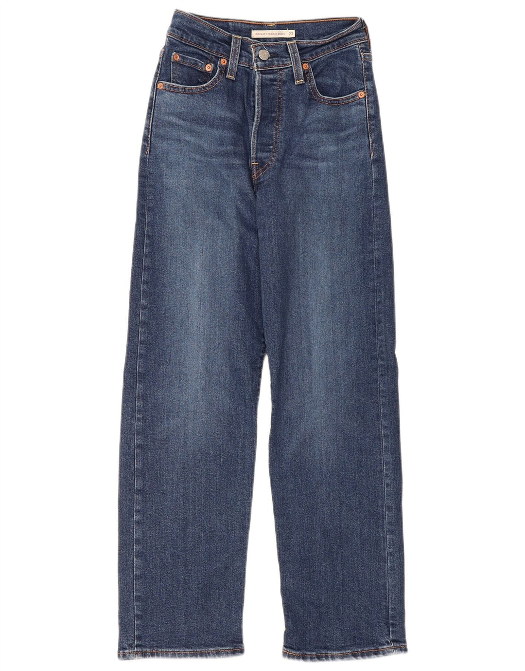 Blugi drepti pentru femei Levi's Ribcage W23 L27 Bumbac albastru