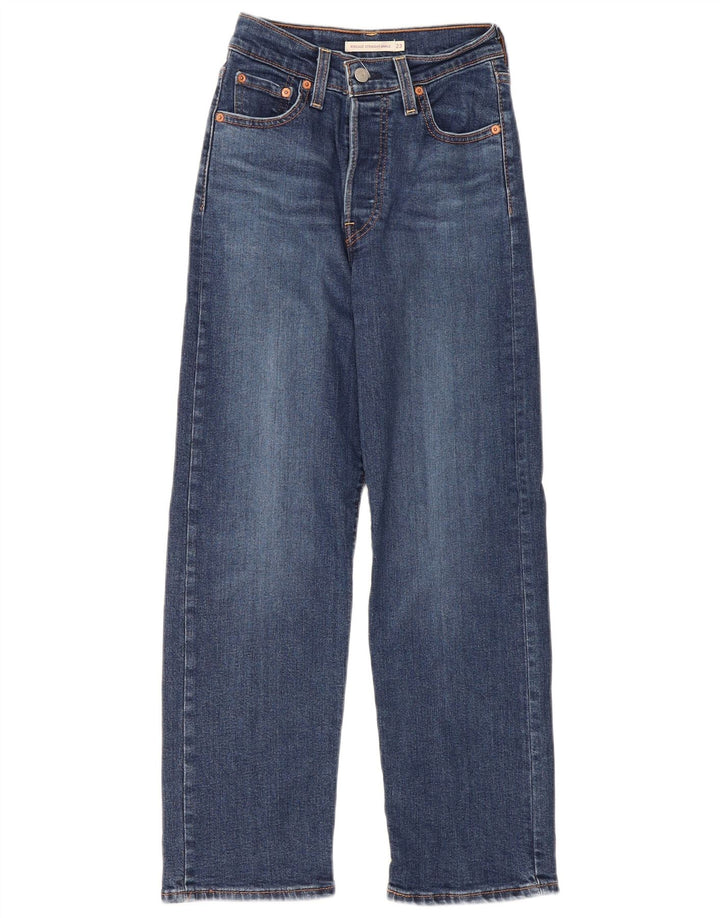 Blugi drepti pentru femei Levi's Ribcage W23 L27 Bumbac albastru