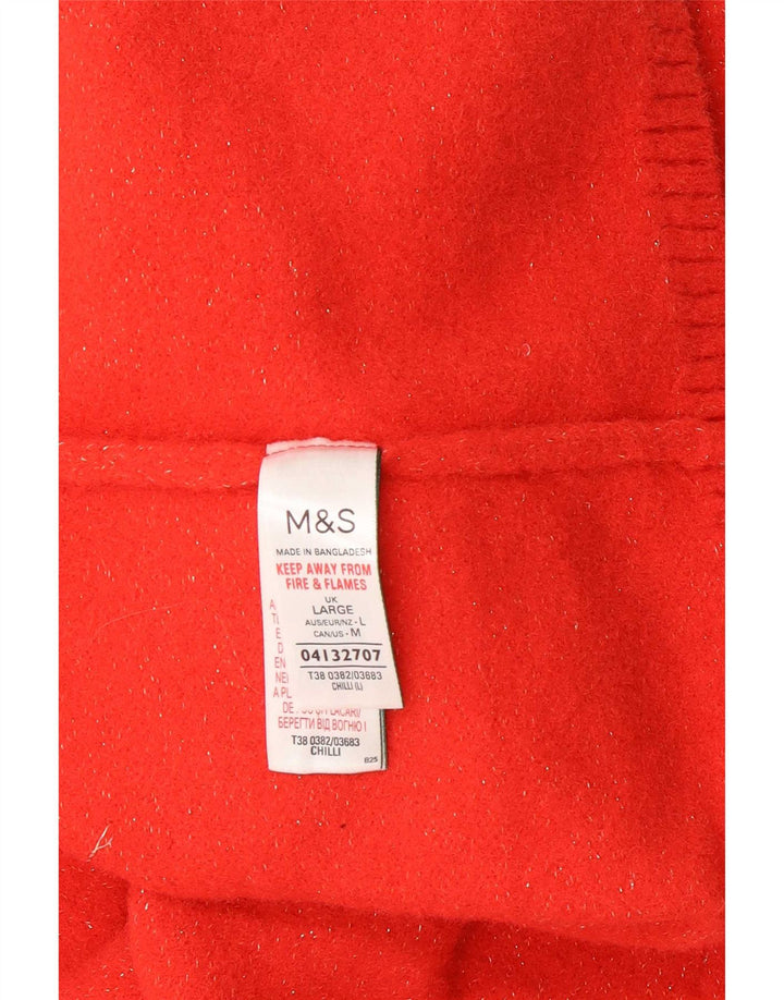 Pulover cu gât țestoasă pentru femei Marks & Spencer UK 16 Large Red