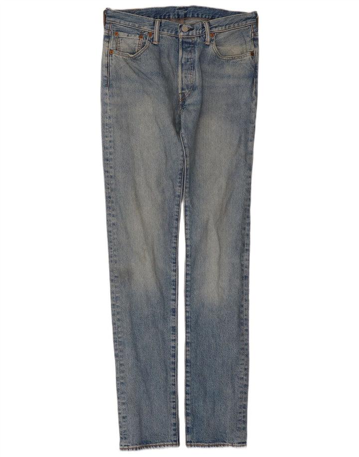Blugi drepti pentru bărbați Levi's 501 W30 L34 Bumbac albastru