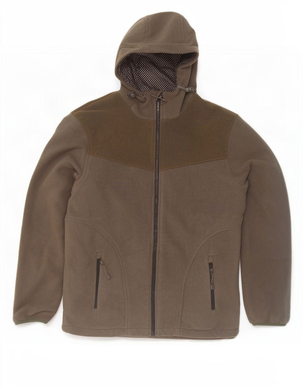 Jachetă din lână cu glugă pentru bărbați Mountain Warehouse UK 38 Medium Gri Colorblock