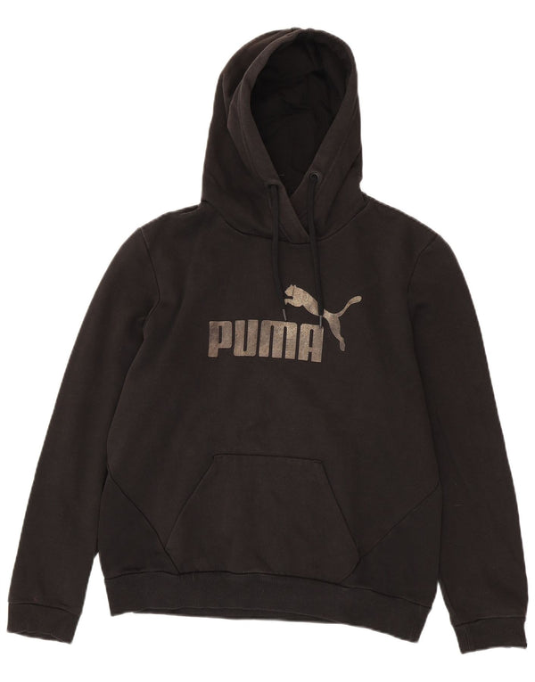 Pulover cu capota cu grafic Puma pentru femei UK 14 Medium Black