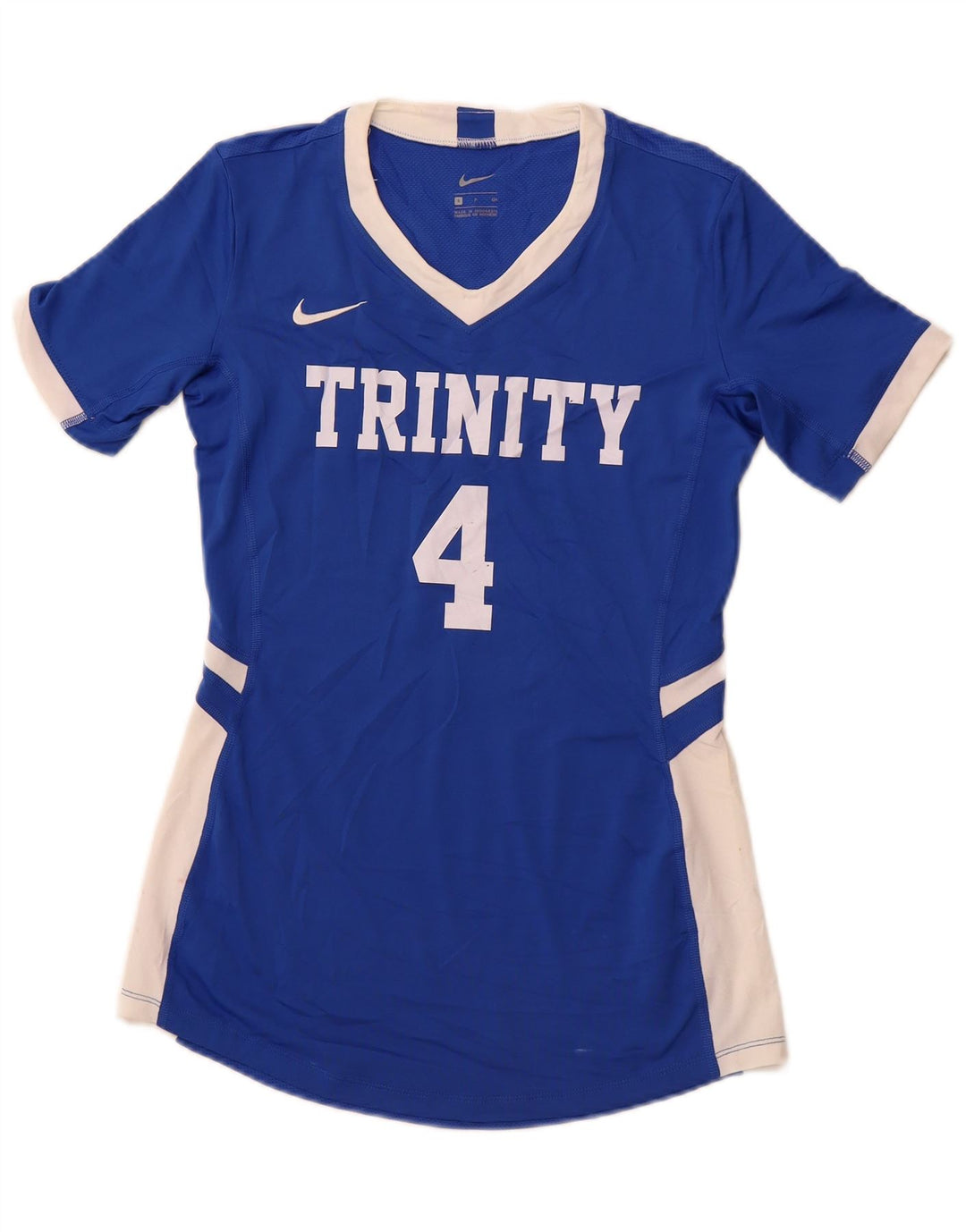 Tricou grafic pentru femei NIKE Top UK 10 Small Blue Colorblock Poliester