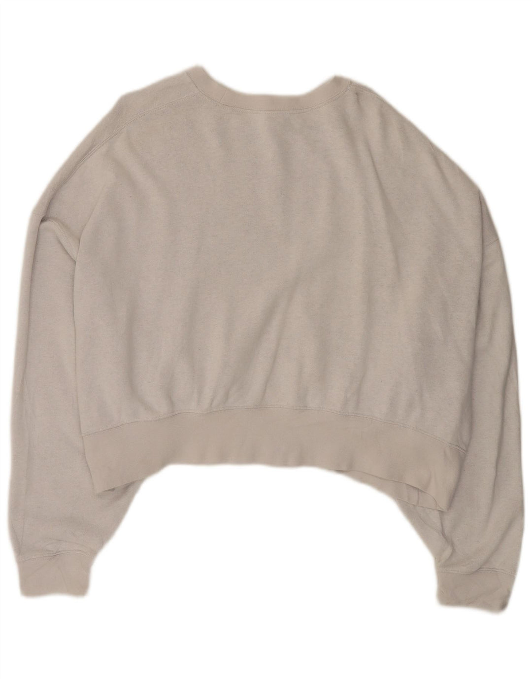 Pulover NIKE Crop Oversized pentru femei UK 14 Bumbac gri mediu