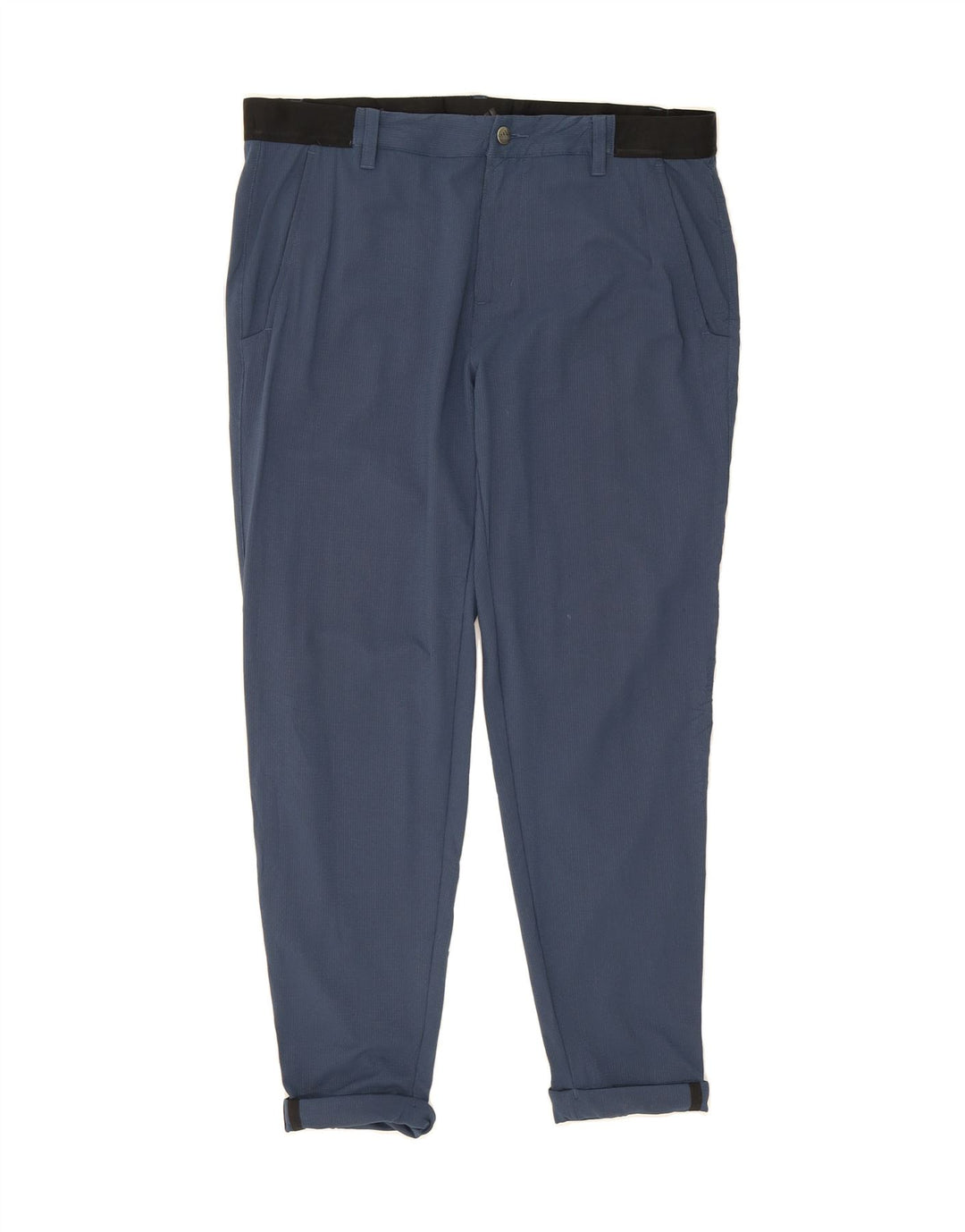 ADIDAS Mens Slim Casual Trousers W34 L32 Blue Polyester Vintage Adidas and Second-Hand Adidas from Messina Hembry 