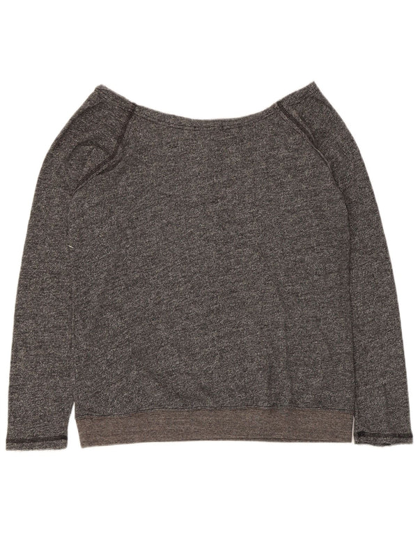 Pulover cu grafic pentru femei Volcom UK 18 XL bumbac cu pete gri