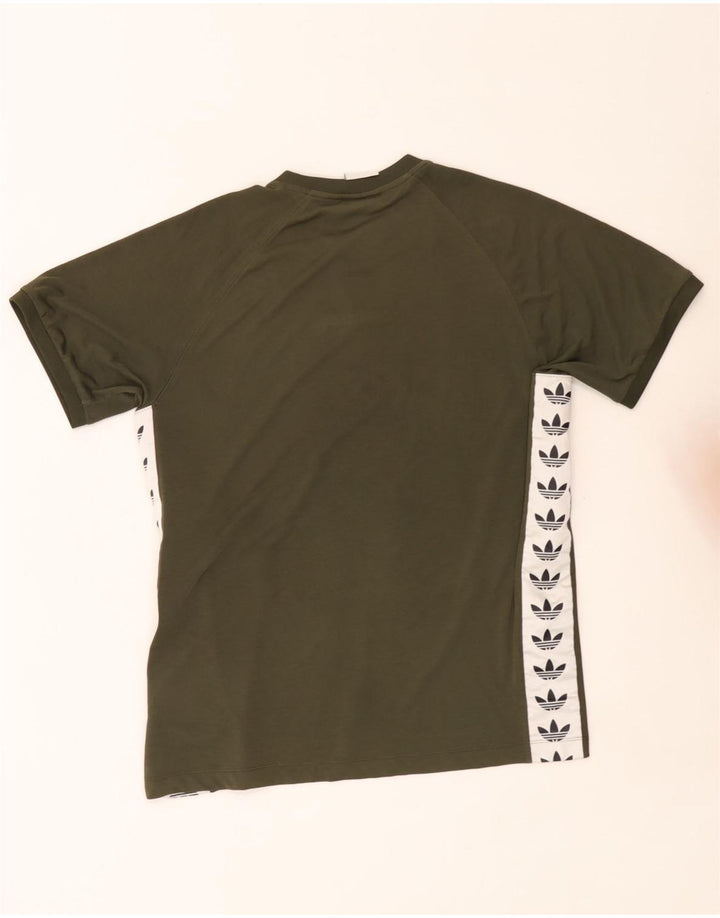 Tricou grafic Adidas pentru bărbați Top mare Kaki Poliester color bloc