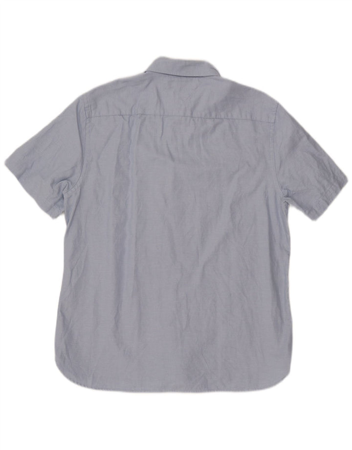 Cămașă cu mânecă scurtă pentru bărbați TOMMY HILFIGER, bumbac albastru XL