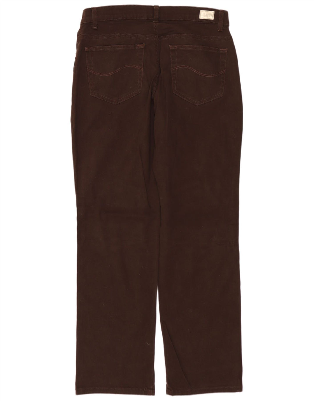 Pantaloni casual LEE pentru femei cu talie medie, cu talie relaxată, US 8 Medium W30 L28 Maro