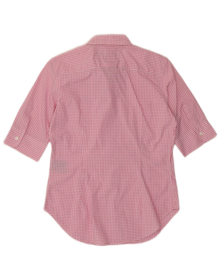 Cămașă cu mânecă scurtă pentru femei Ralph Lauren US 6 Medium Pink Gingham