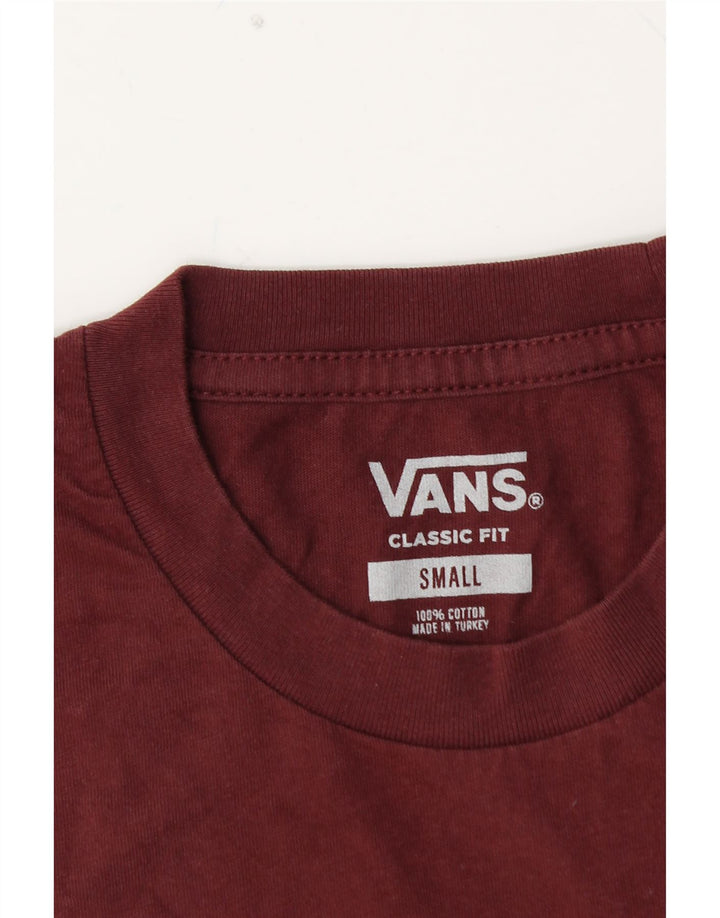 Tricou VANS Classic Fit pentru bărbați Top mic din bumbac maro