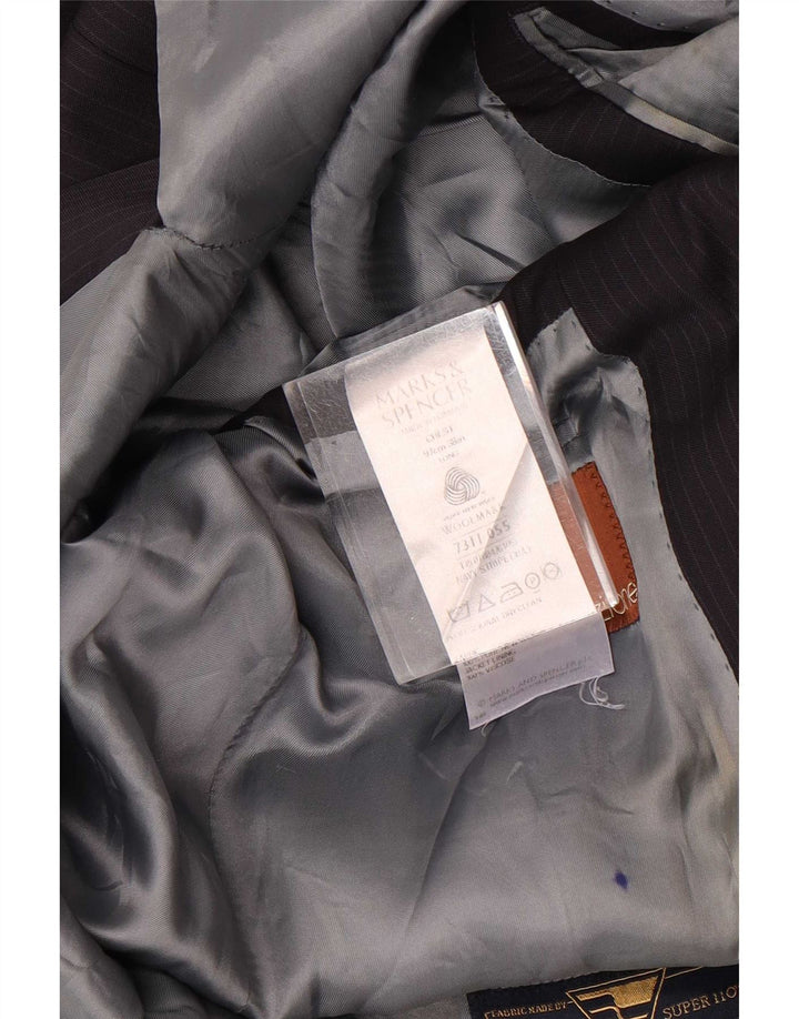 Jachetă pentru bărbați Marks & Spencer UK 38 Medium bleumarin cu dungi