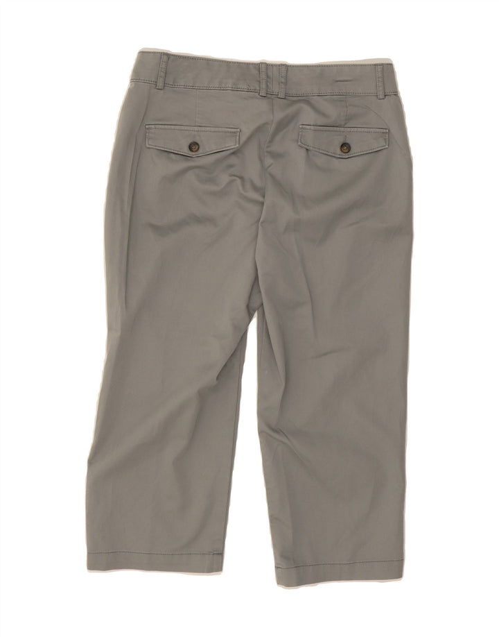 DOCKERS Womens Straight Capri Trousers US 6 Medium W31 L20 Grey Cotton Vintage Dockers and Second-Hand Dockers from Messina Hembry 