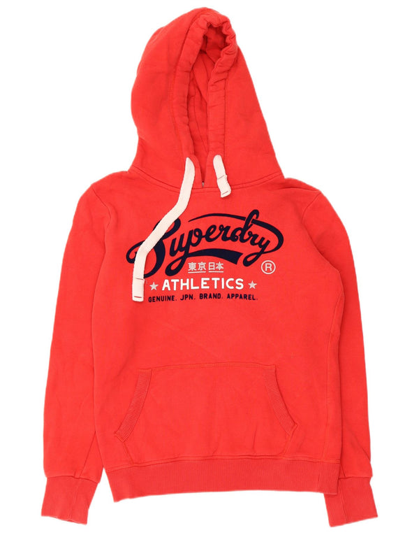 Pulover supradimensionat cu glugă Superdry pentru femei, UK 10, bumbac roșu mic