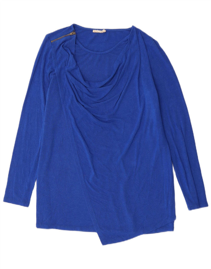 Phase Eight Tunic cu mânecă lungă asimetrică pentru femei UK 14 Large Blue