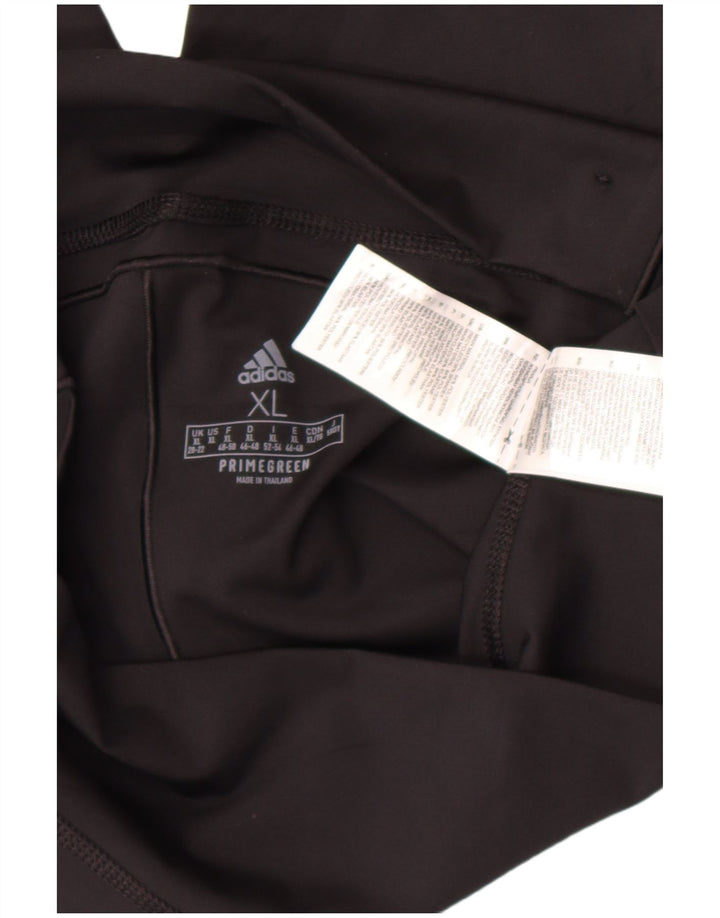 Leggings pentru femei Adidas UK 20/22 XL poliester negru