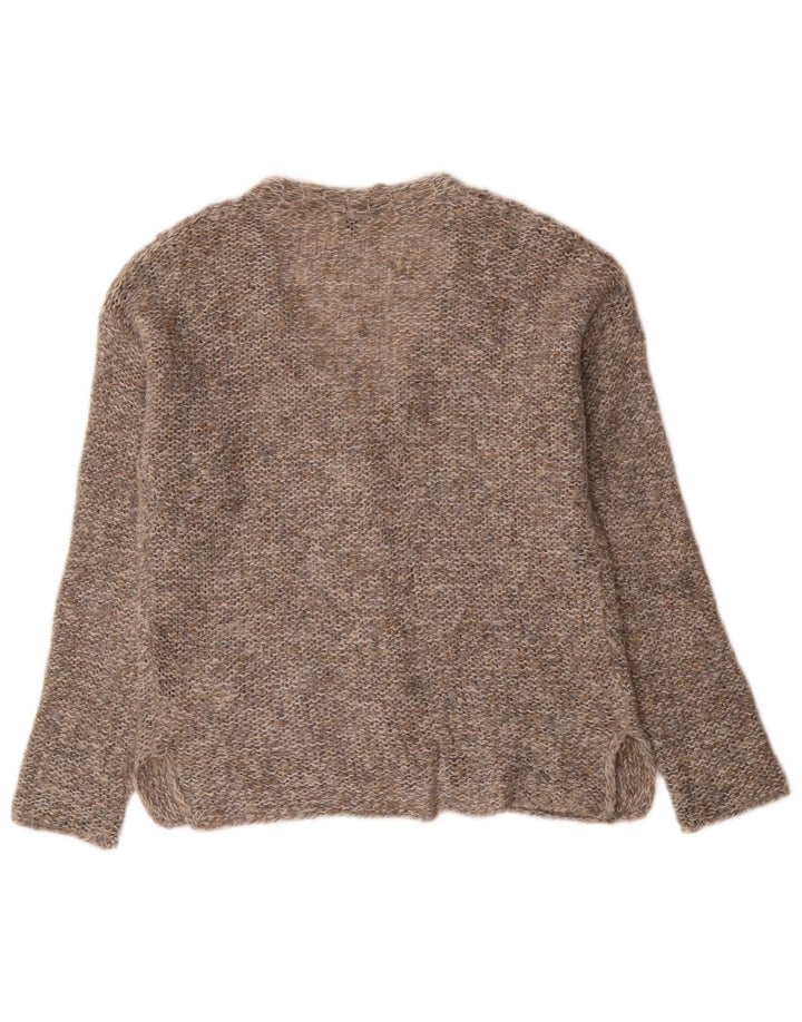 Pulover cardigan supradimensionat pentru femei BENETTON UK 6 XS gri acrilic