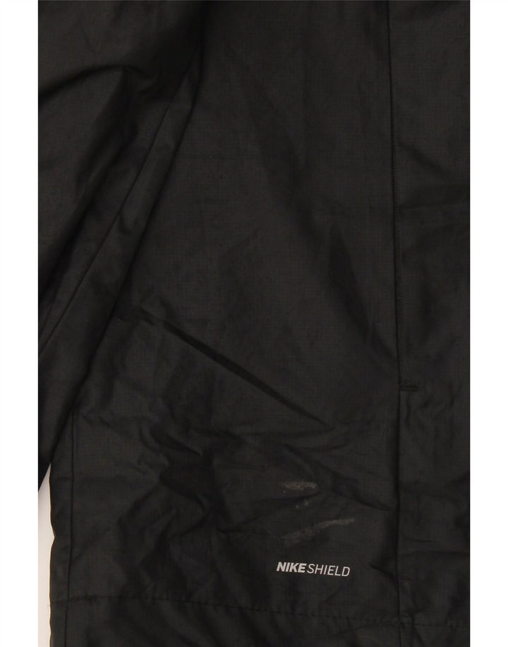 Jachetă de ploaie cu glugă pentru bărbați Nike UK 40 Poliester negru mare