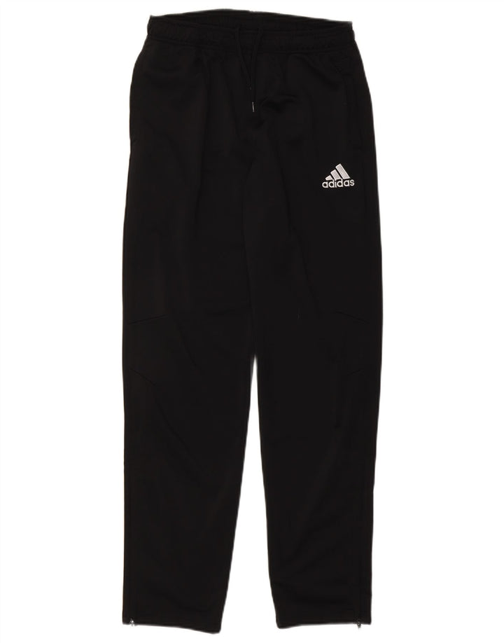 Pantaloni de trening Adidas baieti 13-14 ani poliester negru