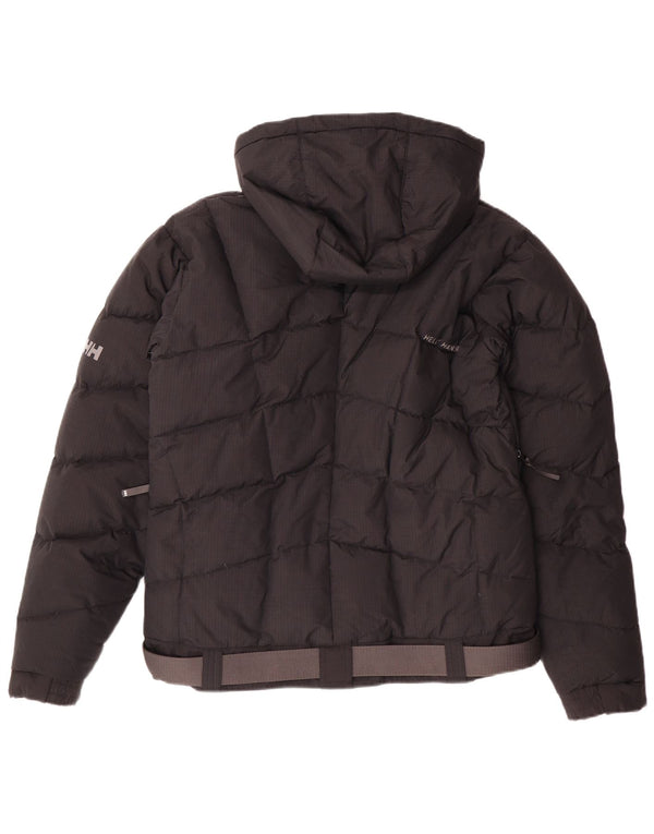 Jachetă căptușită cu glugă pentru bărbați Helly Hansen UK 38, nailon mediu negru