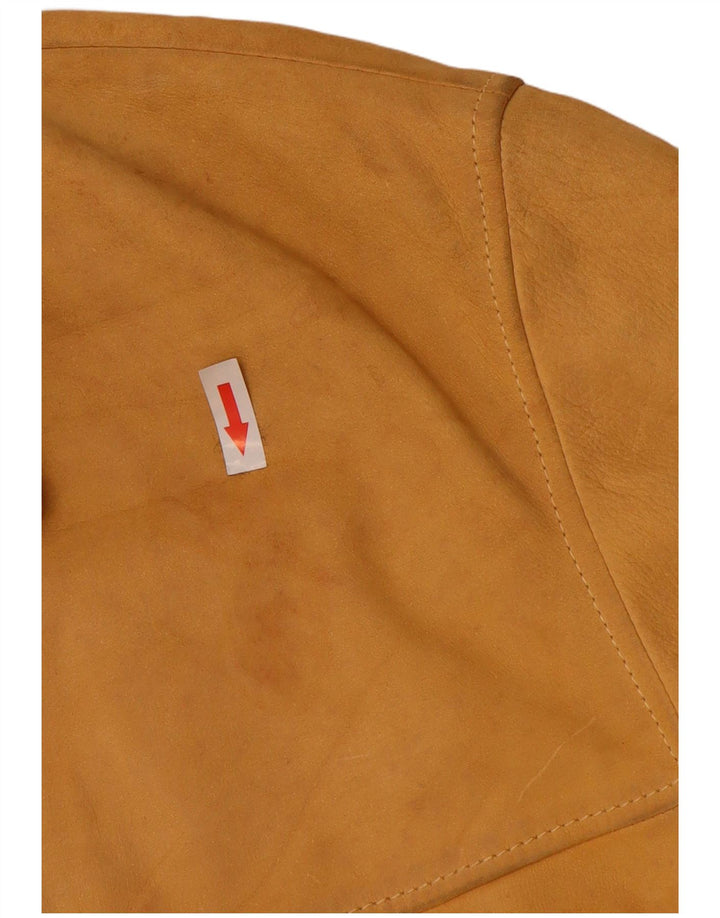 Jachetă din piele pentru bărbați Scout UK 42 XL Galben
