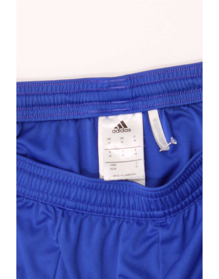 Pantaloni scurți sport pentru bărbați Adidas Climalite, albastru mediu, poliester color bloc