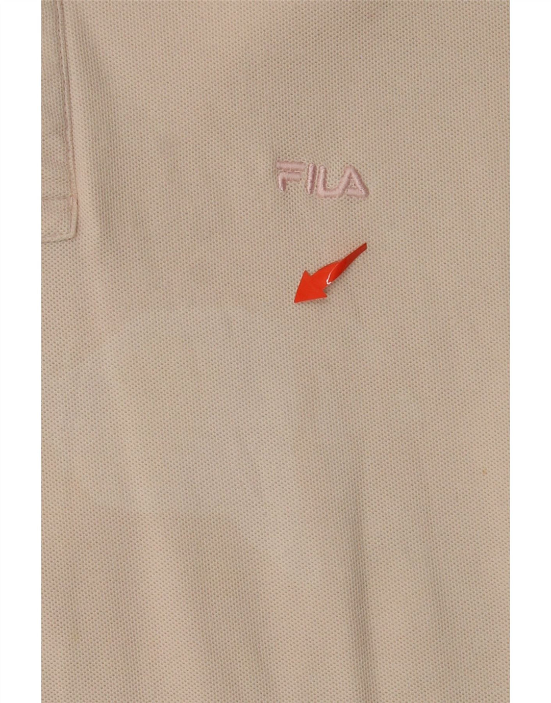Tricou polo FILA pentru bărbați, bumbac, bej mediu