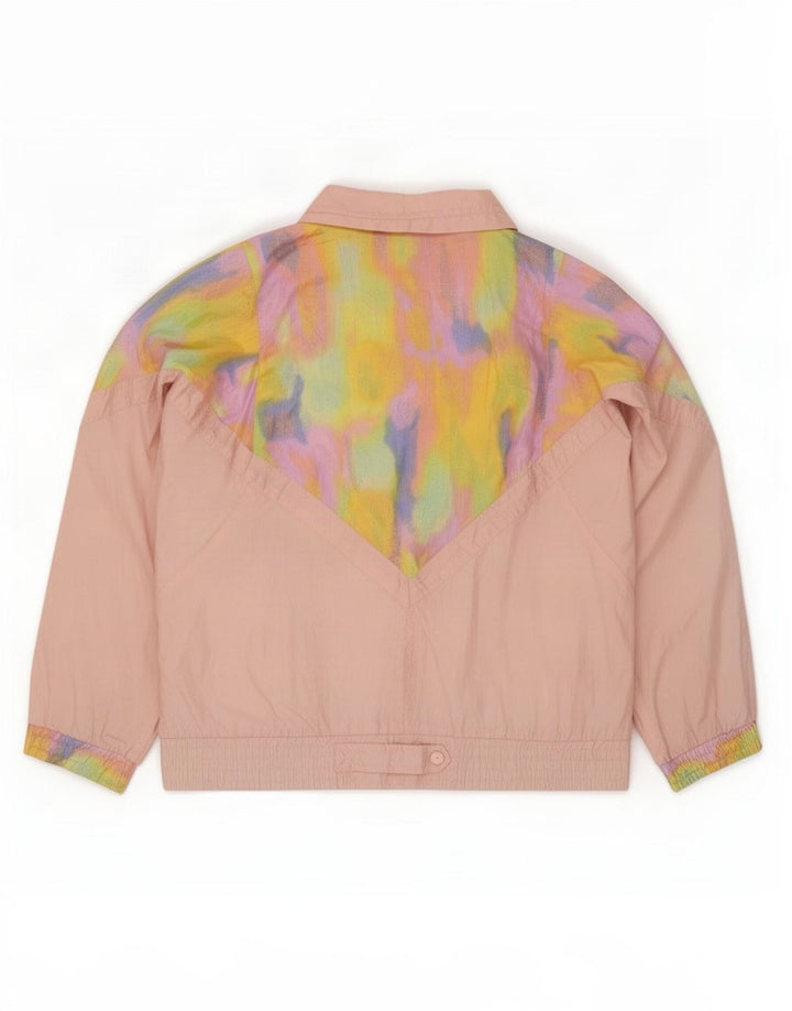 Jachetă de trening Lavon pentru femei cu model abstract, UK 16, mare, roz, anii 80