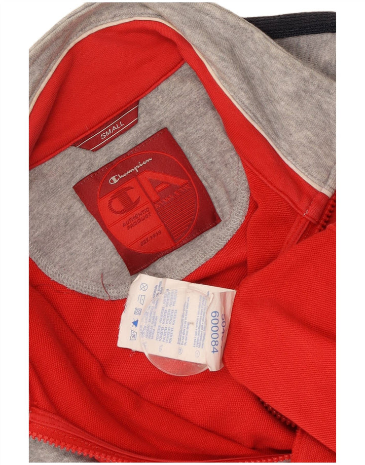 Jachetă de trening pentru bărbați CHAMPION, bumbac color bloc, roșu, mic