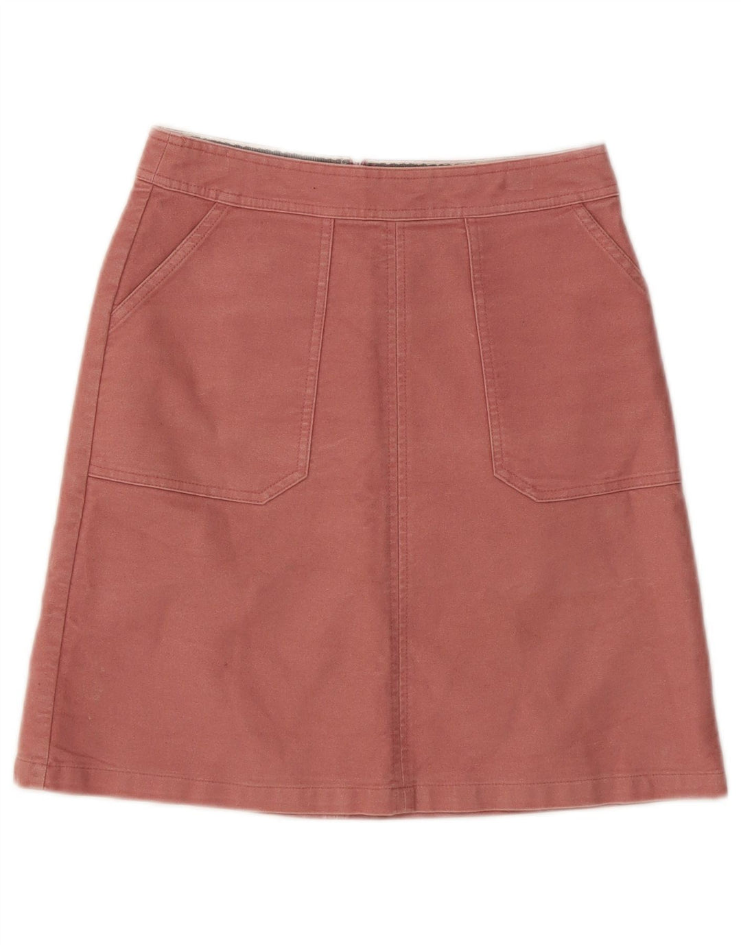 BODEN Womens Denim Skirt W26 Small Pink Cotton