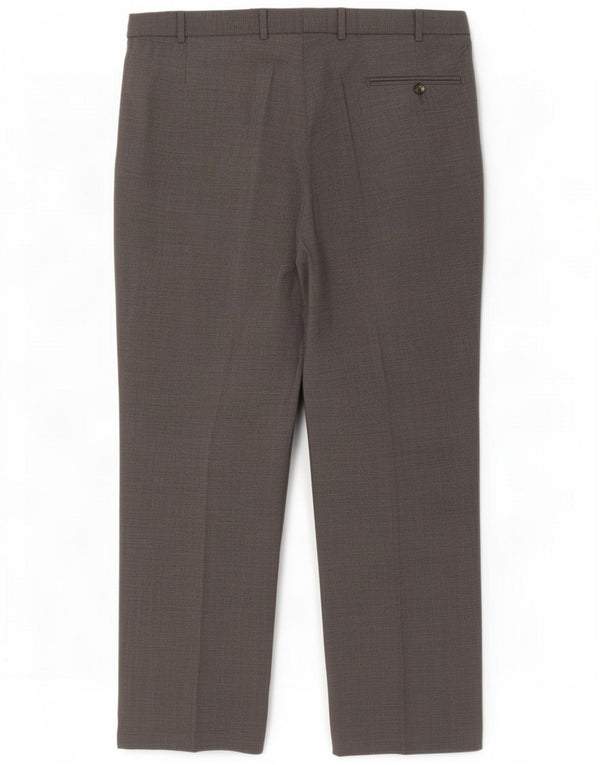 Marks & Spencer Pantaloni de costum drept bărbați W38 L29 Gri Poliester