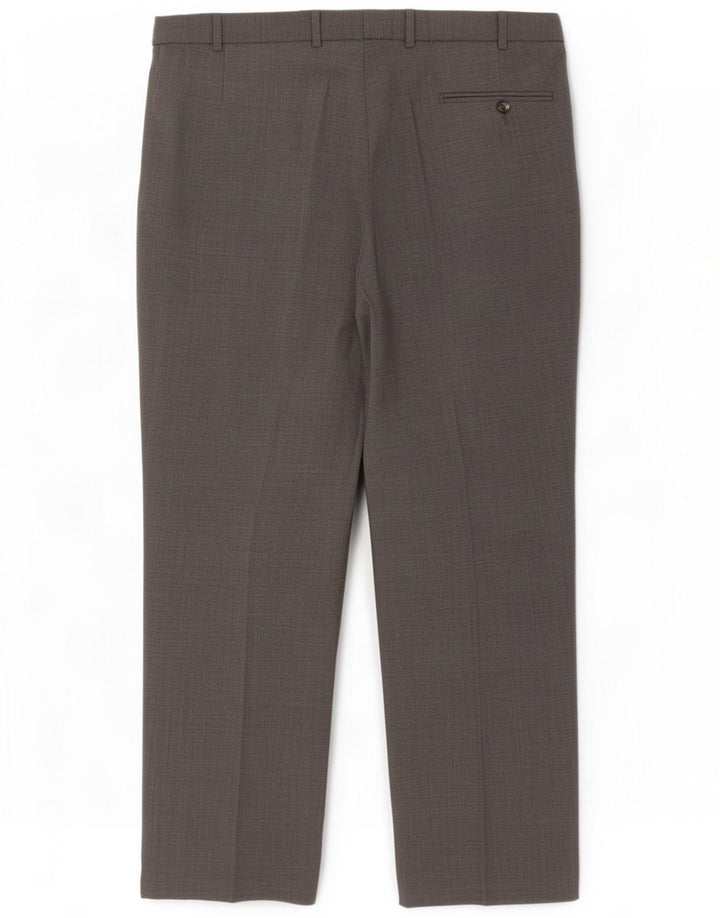 Marks & Spencer Pantaloni de costum drept bărbați W38 L29 Gri Poliester