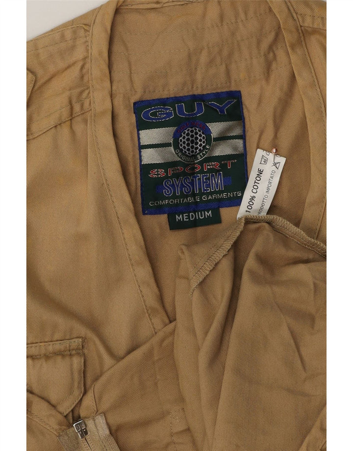 Gilet vintage pentru bărbați, UK 38, bumbac, bej mediu