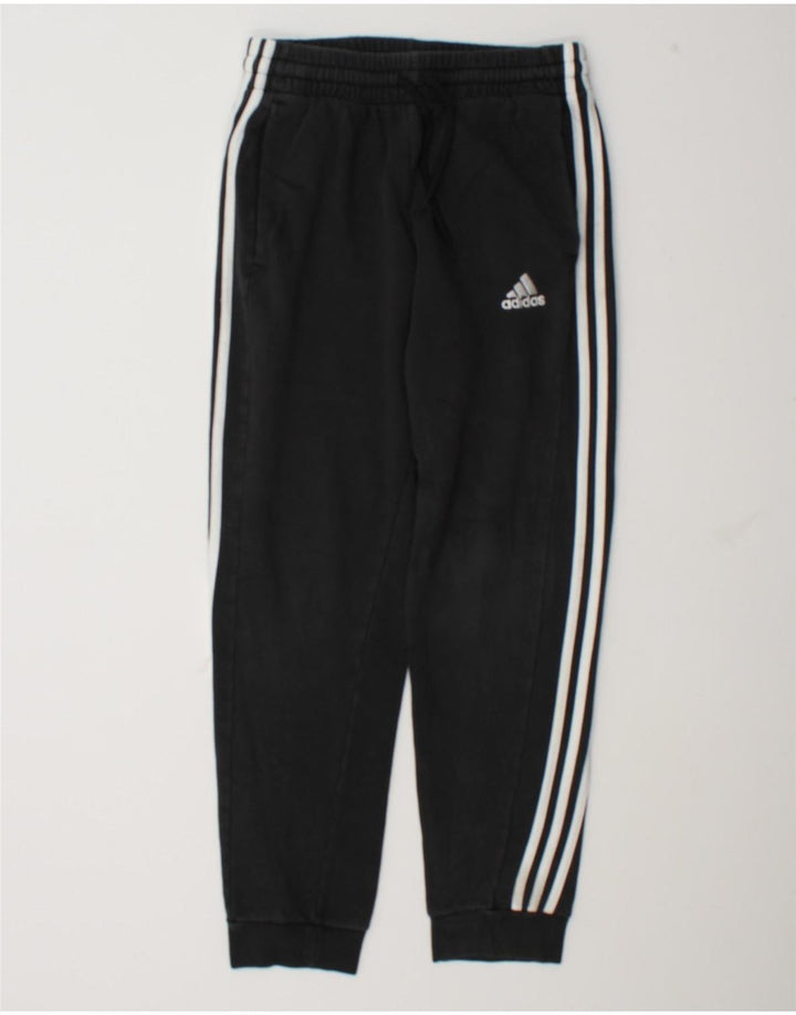 Pantaloni de trening Adidas pentru bărbați Joggeri, bumbac mediu negru