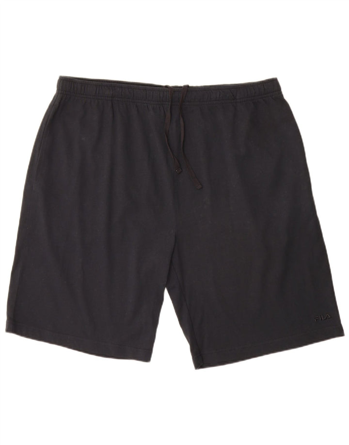 Pantaloni scurți sport Fila pentru bărbați 2XL Bumbac bleumarin